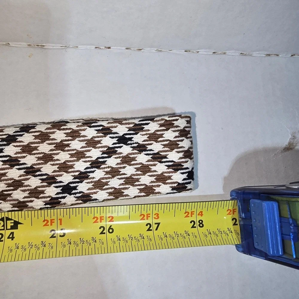 VINTAGE‎ Multi-browns & Cream Colored Checkered Men's Tie